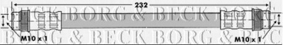 BORG & BECK bbh7135 -  Тормозной шланг